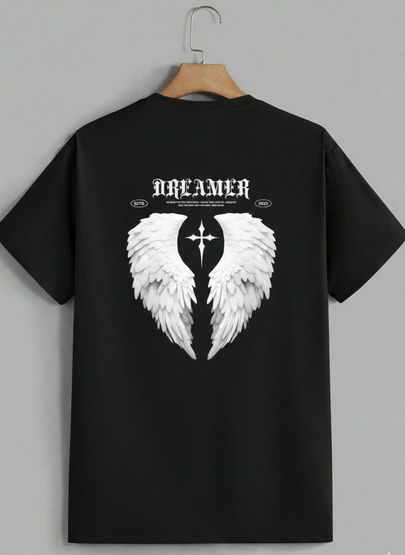 Over size Angel Wings t shirt